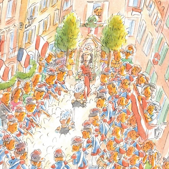 Les Bravades de Saint-Tropez — illustration aquarelle
